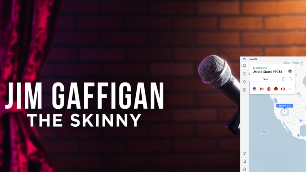 I could watch Jim Gaffigan: The Skinny outside the US on Hulu with NordVPN