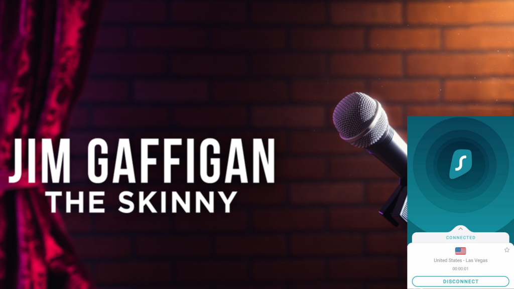 I could watch Jim Gaffigan: The Skinny outside the US on Hulu with SurfShark