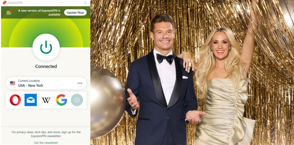 Watch Dick Clark's New Year's Rockin' Eve With Ryan Seacrest 2025 Outside the US with ExpressVPN