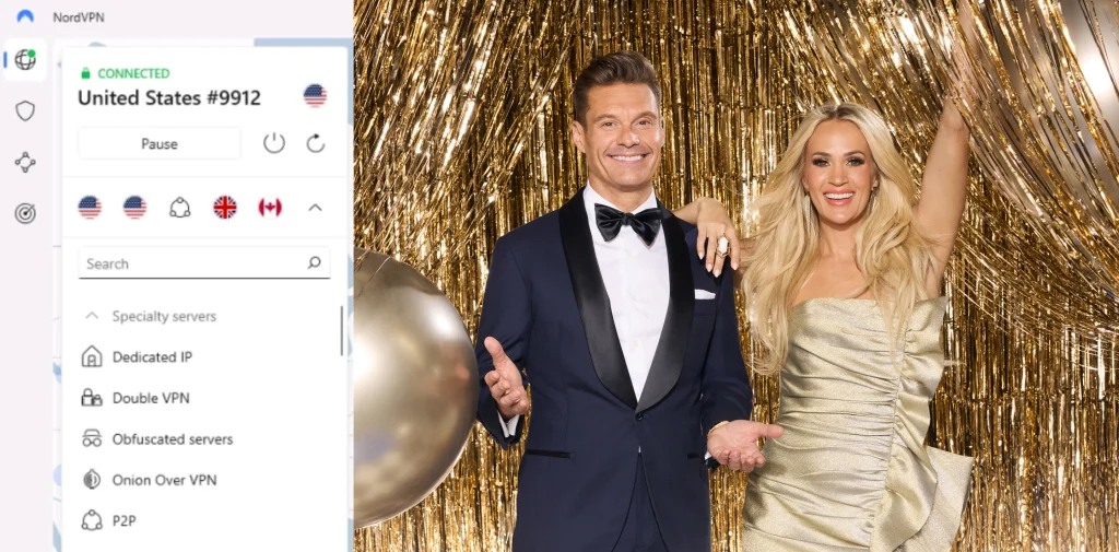 Watch Dick Clark's New Year's Rockin' Eve With Ryan Seacrest 2025 Outside the US with NordVPN