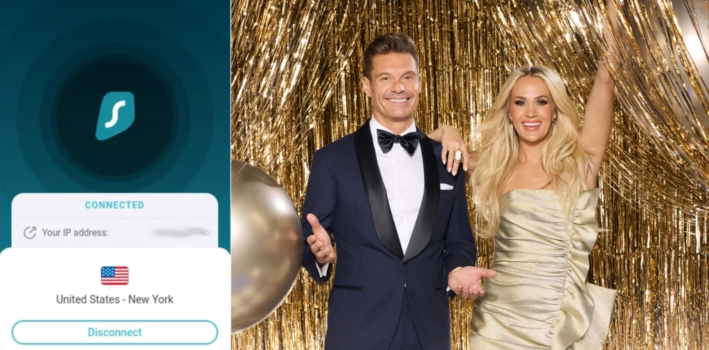 Watch Dick Clark's New Year's Rockin' Eve With Ryan Seacrest 2025 Outside the US with SurfShark