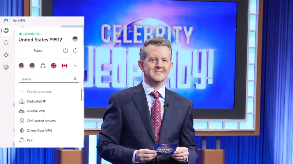 Celebrity Jeopardy! Season 3 was accessed with NordVPN