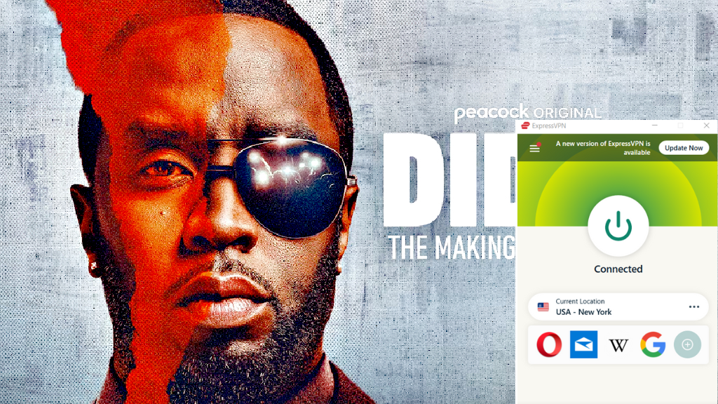 Watch Diddy: The Making of a Bad Boy Outside the US on Peacock with ExpressVPN