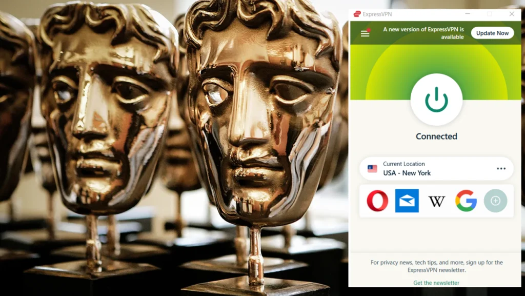 I could watch The 78th British Academy Film Awards Outside the UK on BritBox with ExpressVPN