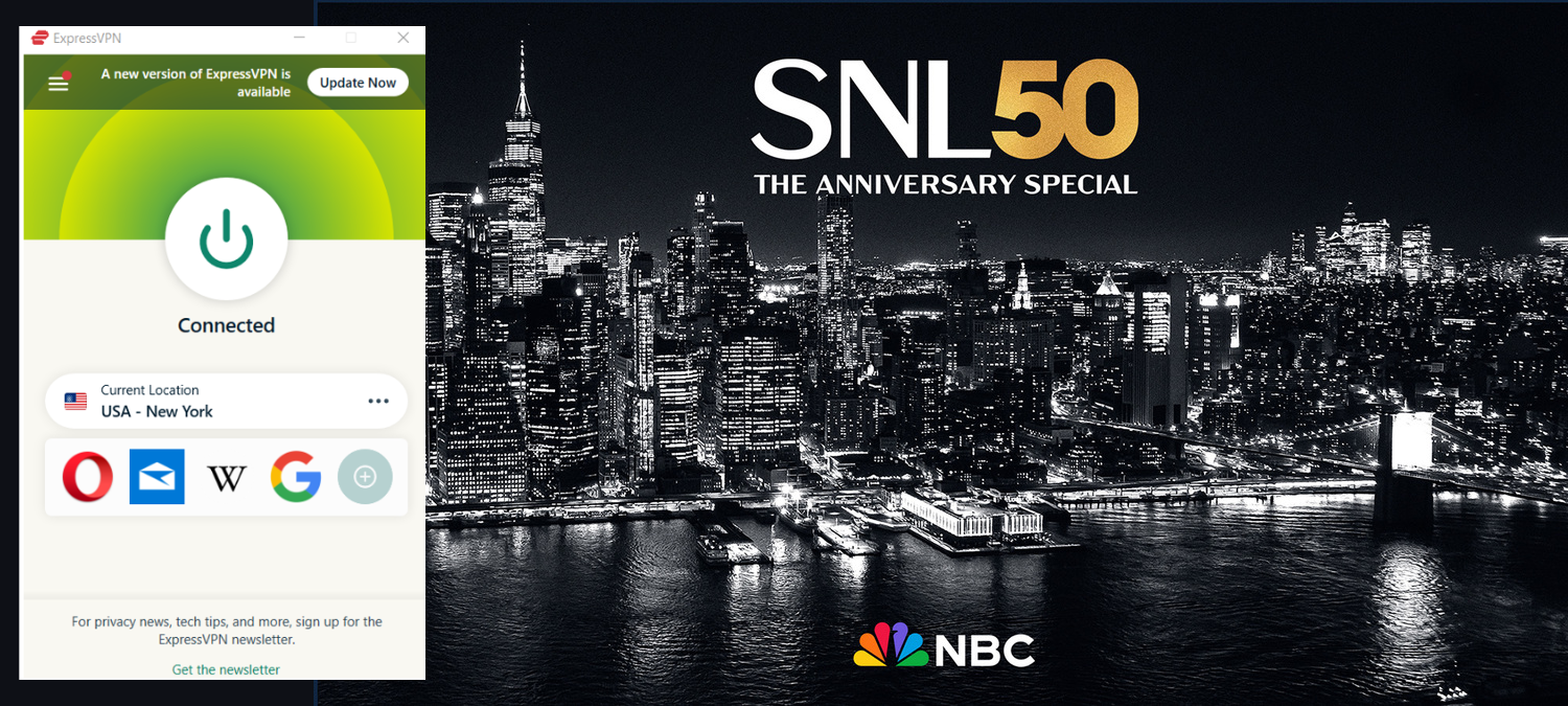 Watch SNL50: The Anniversary Special Outside the US on Peacock with ExpressVPN