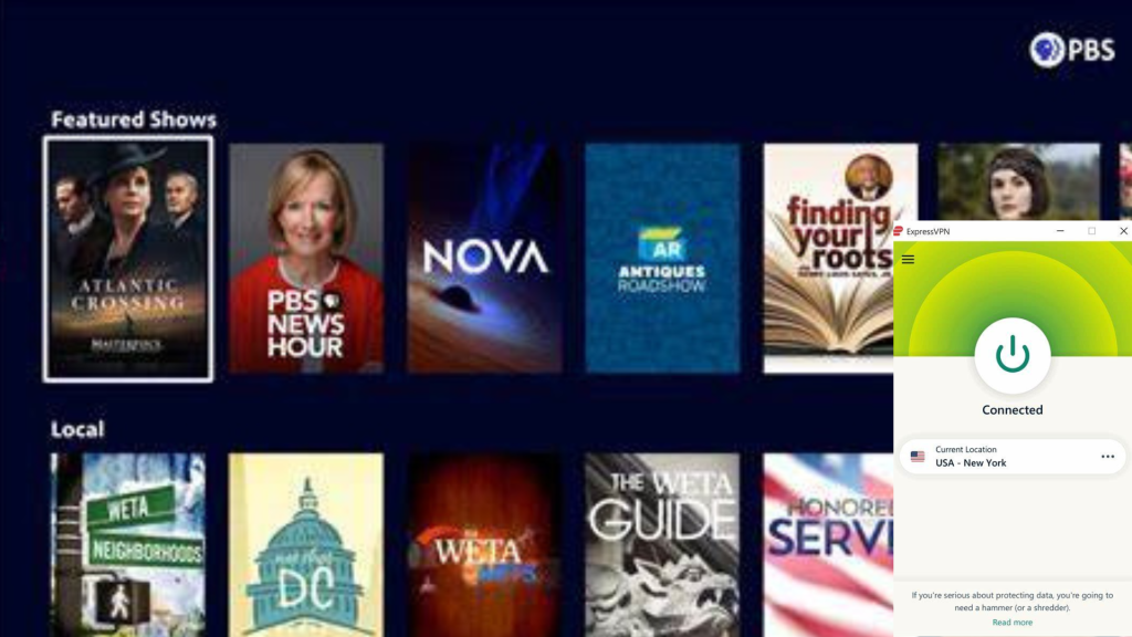 I can Watch PBS in Canada with ExpressVPN